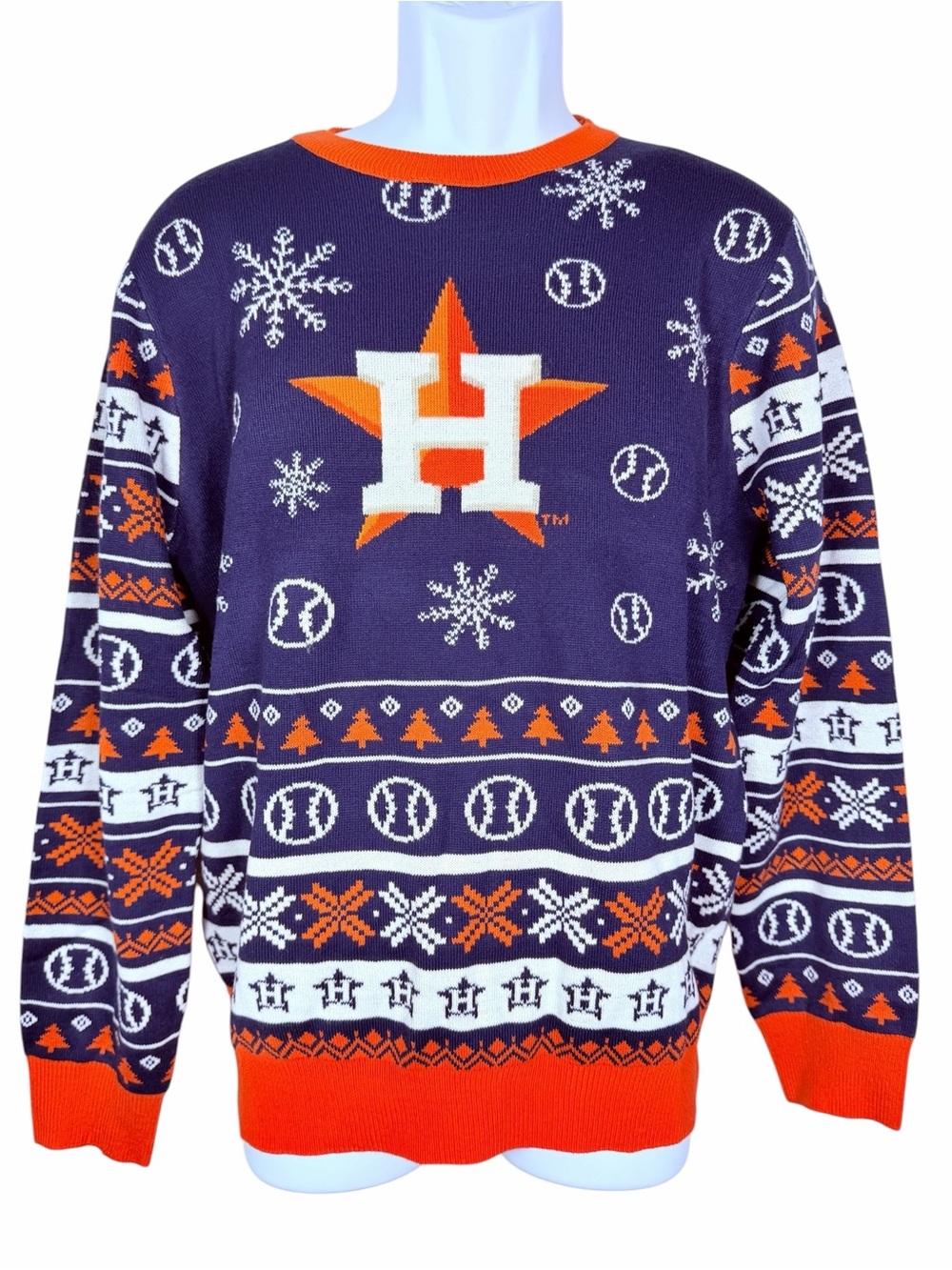 Houston Astros Ugly Holiday Sweater Men’s Size M